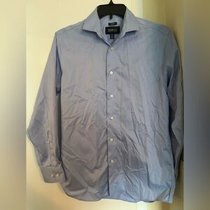 Men's Blue Dress Shirt 15 1/2 32/33 slim fit Kenneth Cole awearness